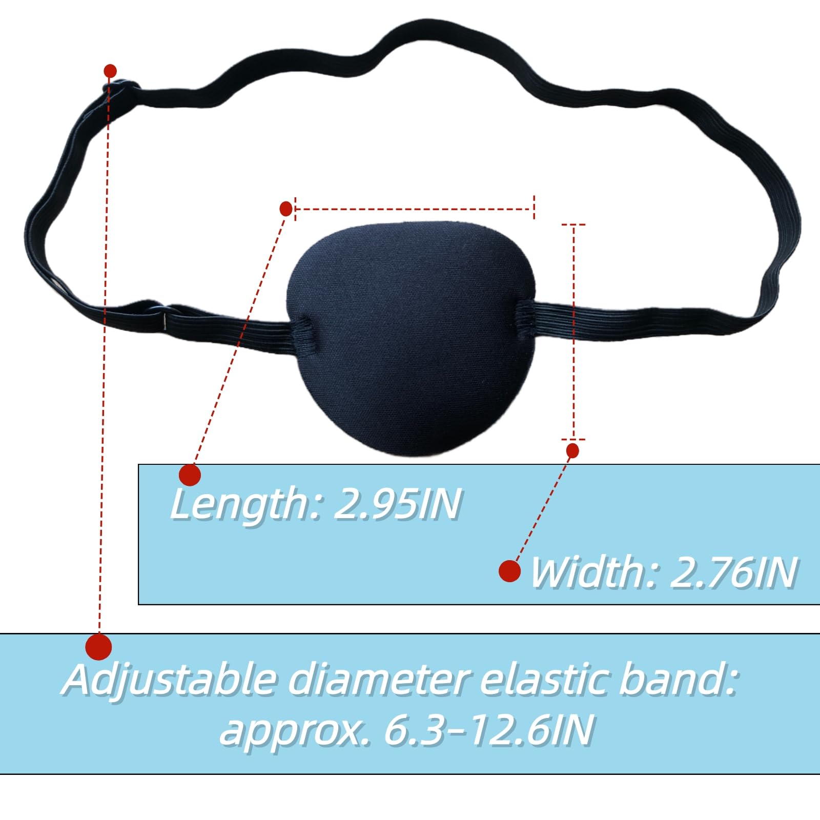 Amazon.com: Xianglangsuccess Monocular Black Eye Patch, Washable